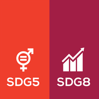 Sussex University 2019 Research: SDG5 Gender Equality & SDG8 Decent Work+Image