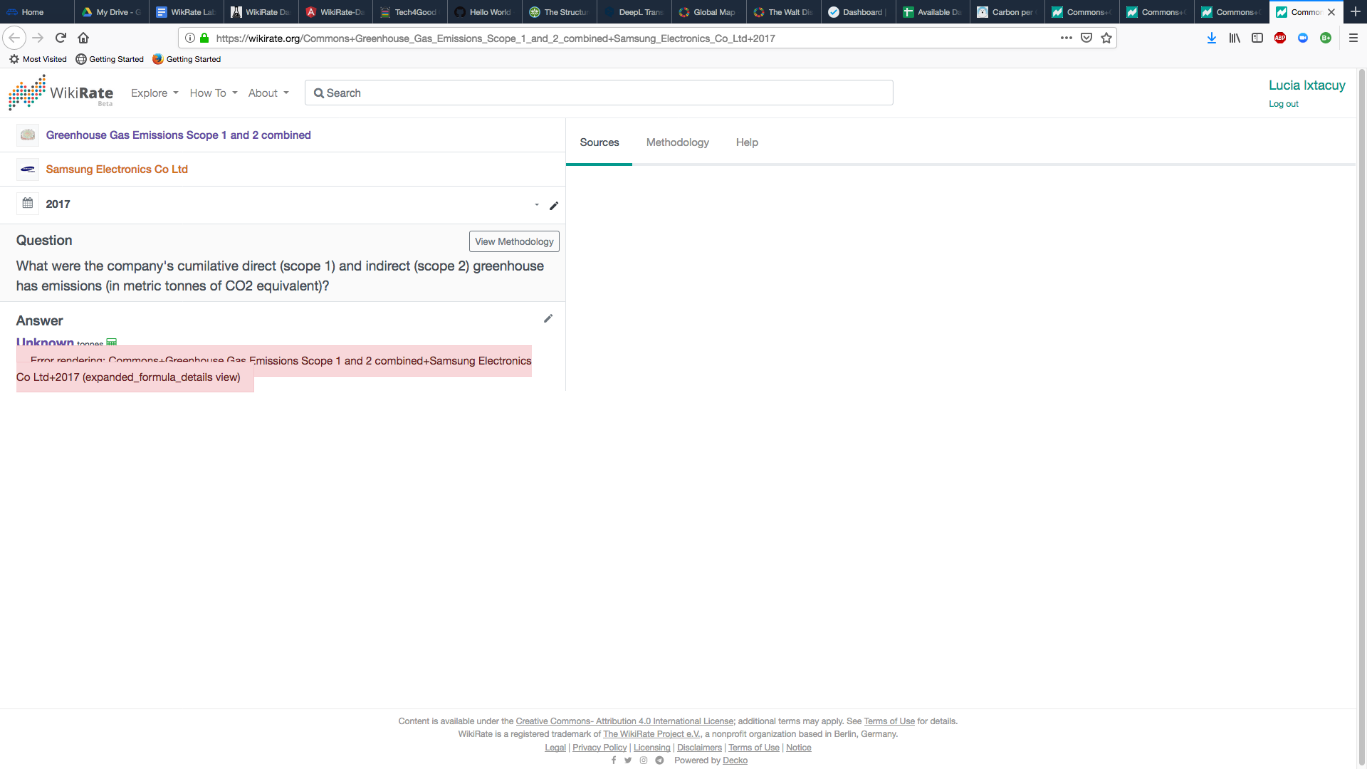 Error displaying an answer+screenshot